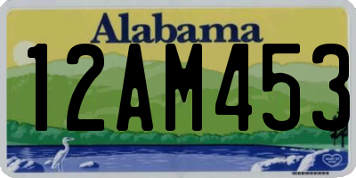 AL license plate 12AM453