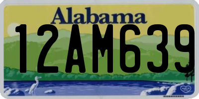 AL license plate 12AM639