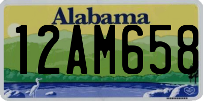AL license plate 12AM658