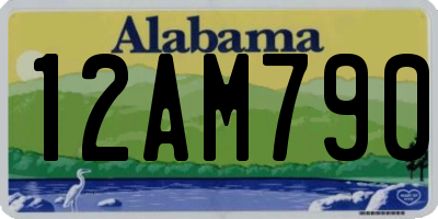 AL license plate 12AM790