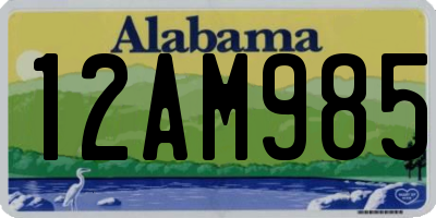 AL license plate 12AM985