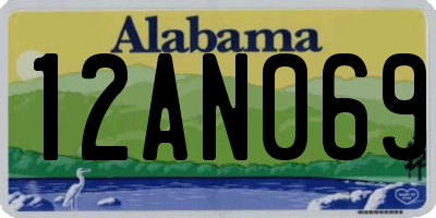 AL license plate 12AN069