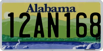 AL license plate 12AN168