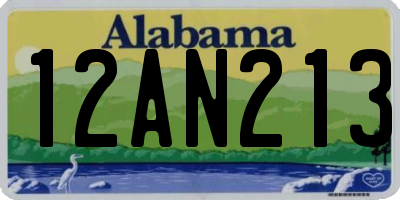 AL license plate 12AN213