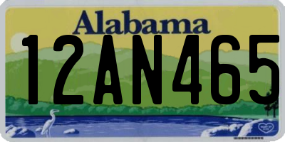 AL license plate 12AN465