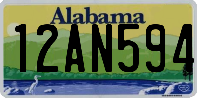 AL license plate 12AN594