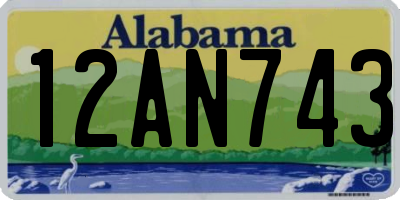 AL license plate 12AN743