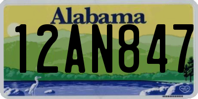 AL license plate 12AN847
