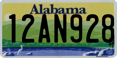 AL license plate 12AN928