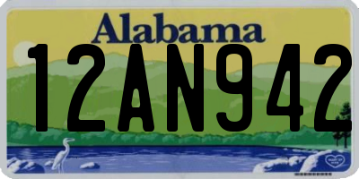 AL license plate 12AN942