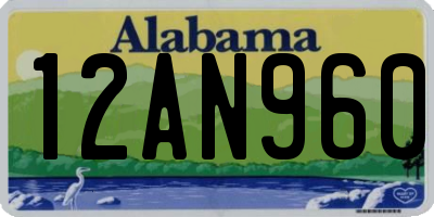 AL license plate 12AN960