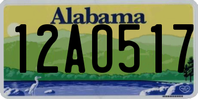 AL license plate 12AO517