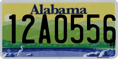AL license plate 12AO556