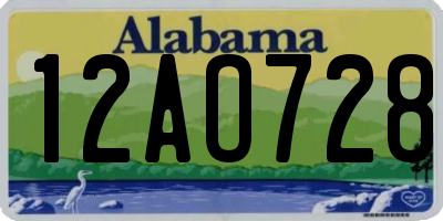 AL license plate 12AO728