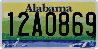 AL license plate 12AO869