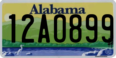 AL license plate 12AO899