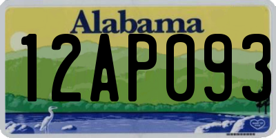 AL license plate 12AP093