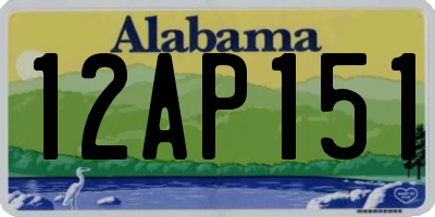 AL license plate 12AP151