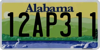 AL license plate 12AP311