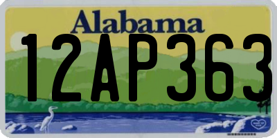 AL license plate 12AP363