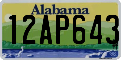 AL license plate 12AP643