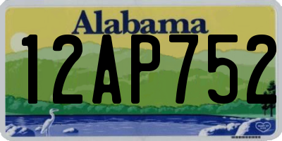 AL license plate 12AP752