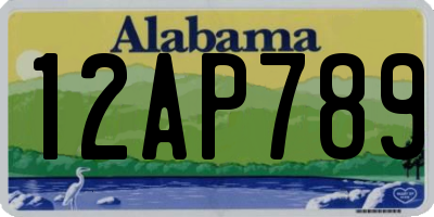 AL license plate 12AP789