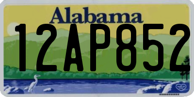 AL license plate 12AP852
