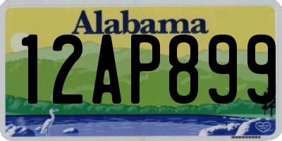 AL license plate 12AP899