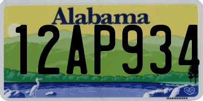 AL license plate 12AP934