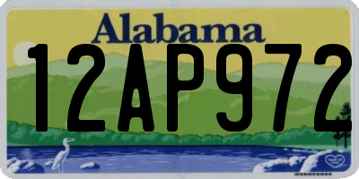 AL license plate 12AP972