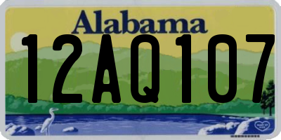AL license plate 12AQ107