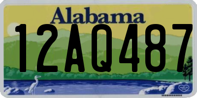 AL license plate 12AQ487
