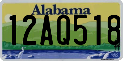 AL license plate 12AQ518