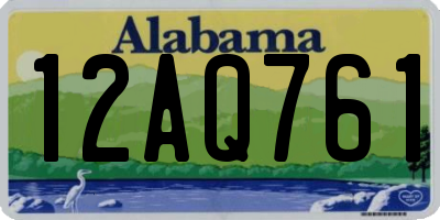 AL license plate 12AQ761