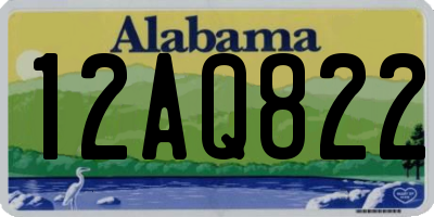 AL license plate 12AQ822