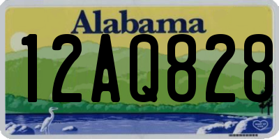 AL license plate 12AQ828