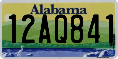 AL license plate 12AQ841
