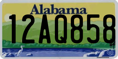 AL license plate 12AQ858