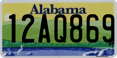 AL license plate 12AQ869