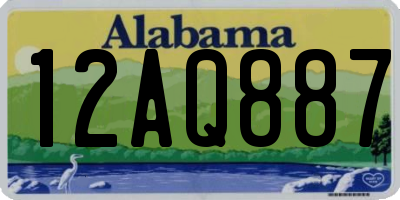 AL license plate 12AQ887