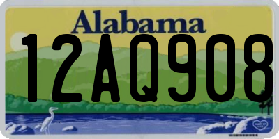 AL license plate 12AQ908