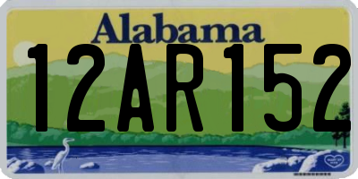 AL license plate 12AR152