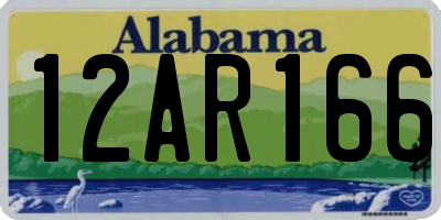 AL license plate 12AR166