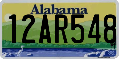 AL license plate 12AR548