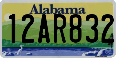 AL license plate 12AR832