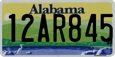 AL license plate 12AR845
