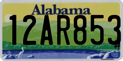 AL license plate 12AR853