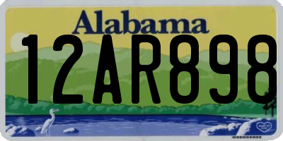 AL license plate 12AR898