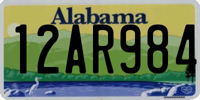 AL license plate 12AR984